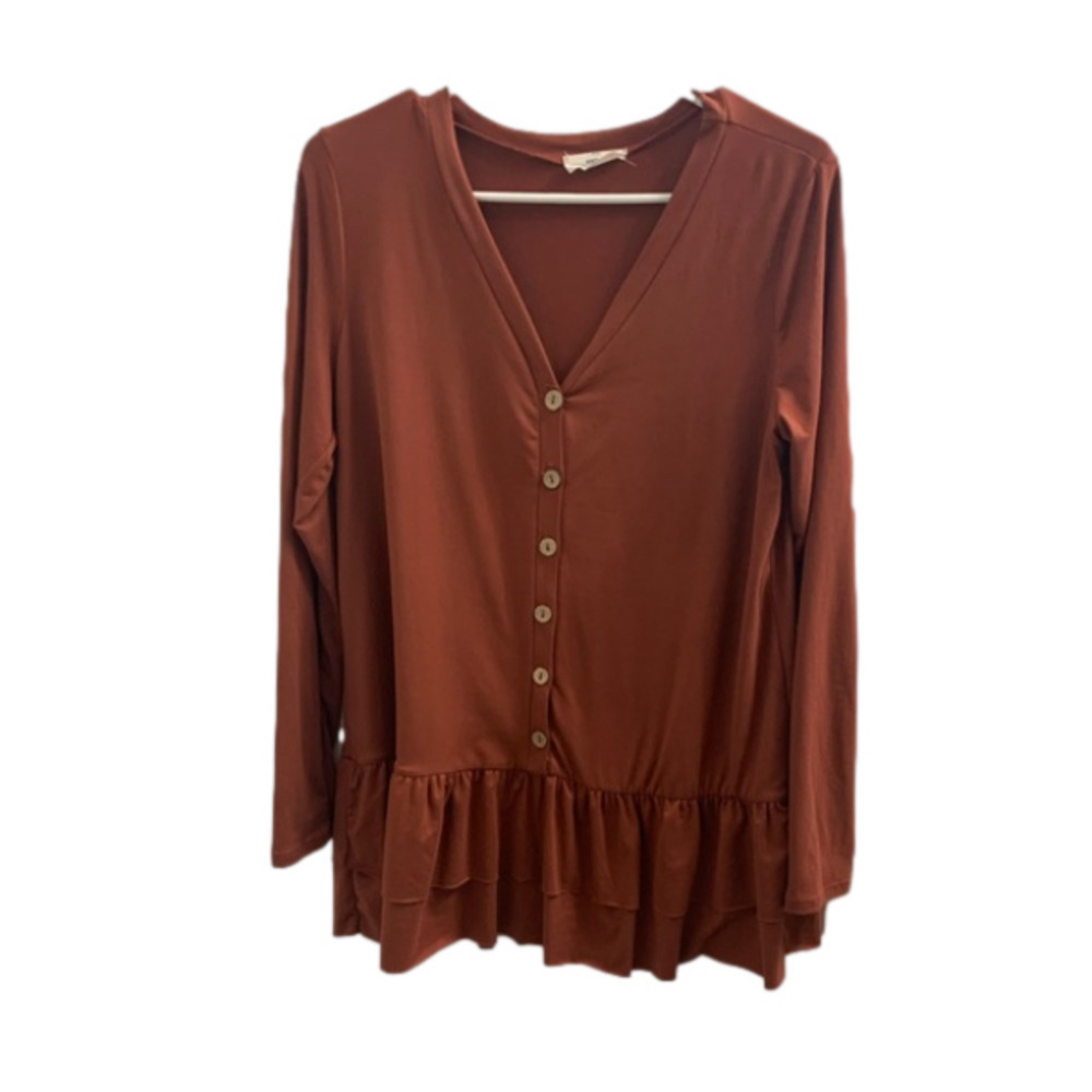 Entro size Small blouse Rust color